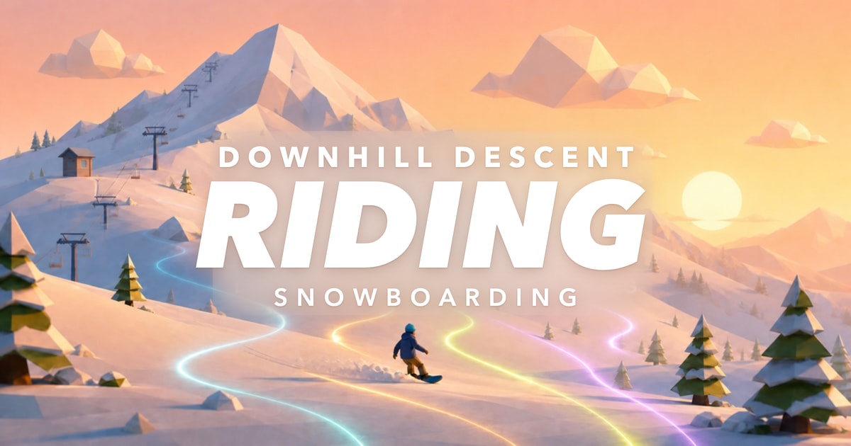 Downhill Descent Riding snowboarding cover art